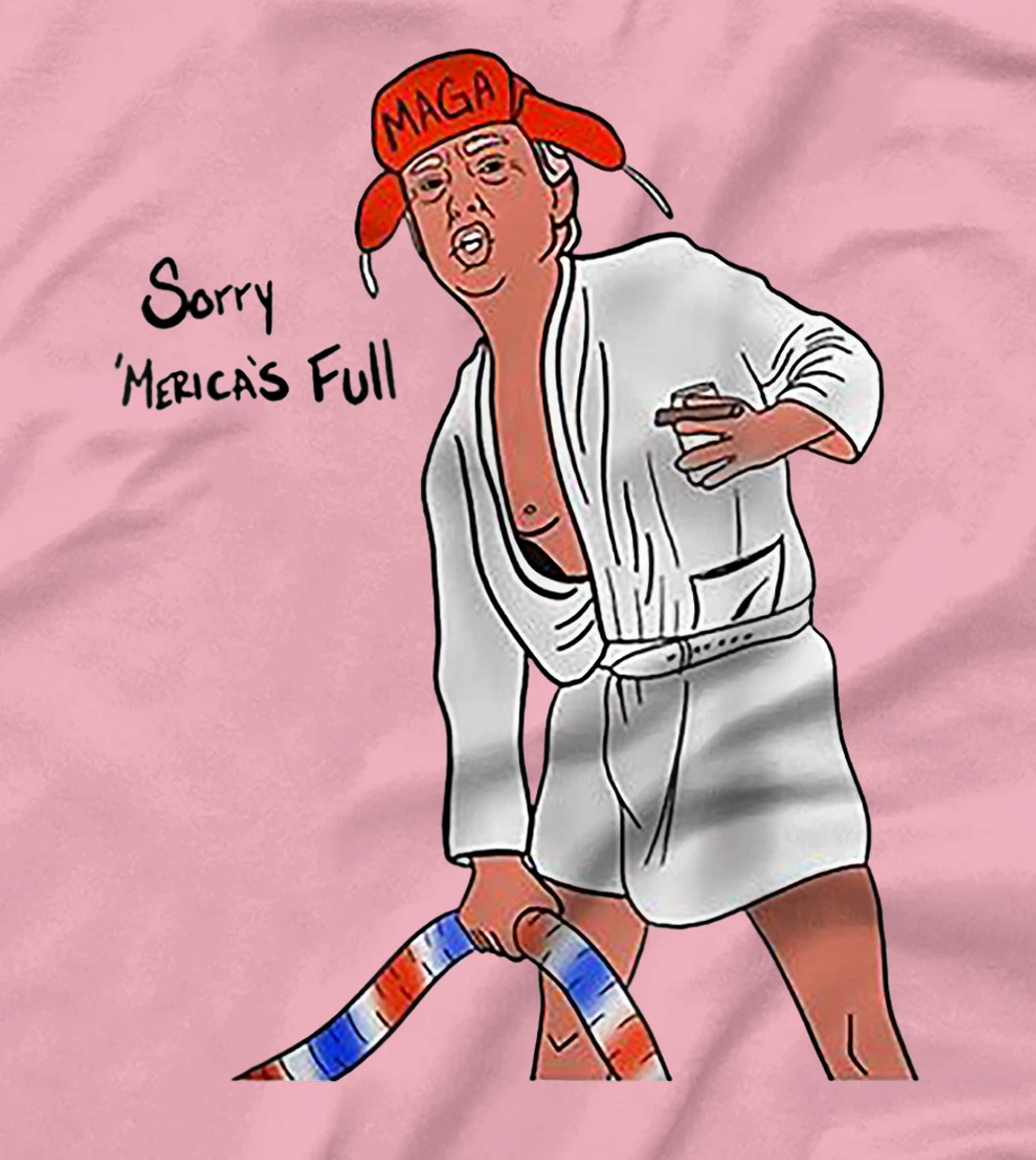 Sorry Merica's Full Funny Anti Trump Christmas Xmas Gift T-Shirt