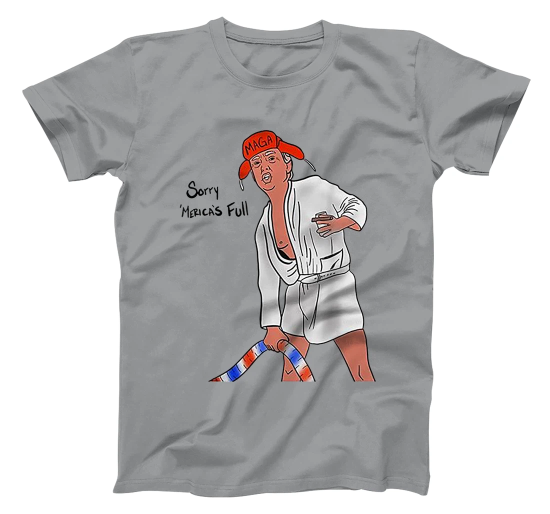 Sorry Merica's Full Funny Anti Trump Christmas Xmas Gift T-Shirt