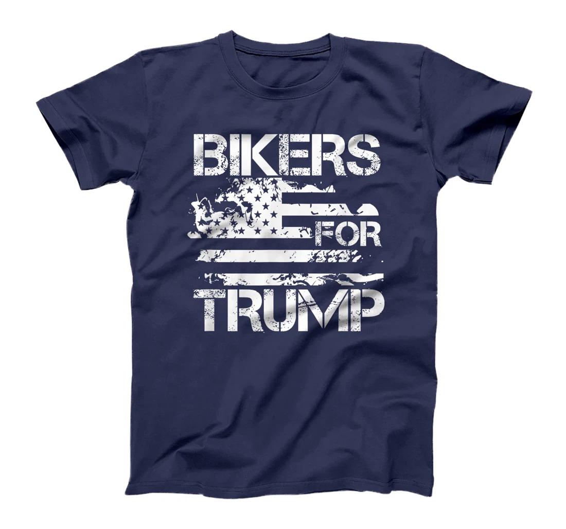 Bikers for Trump 2024 Conservative funny Election 45 47 T-Shirt
