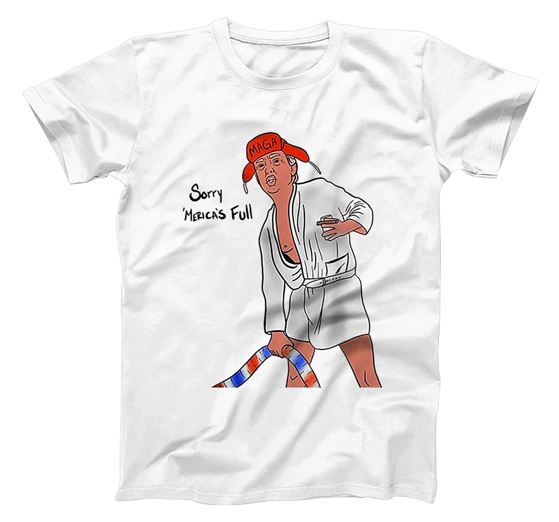 Sorry Merica's Full Funny Anti Trump Christmas Xmas Gift T-Shirt