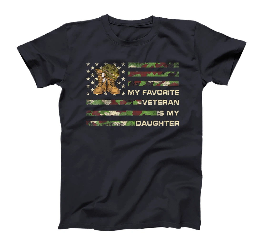 My Favorite Veteran Is My Daughter Proud Parent Veterans Day T-Shirt