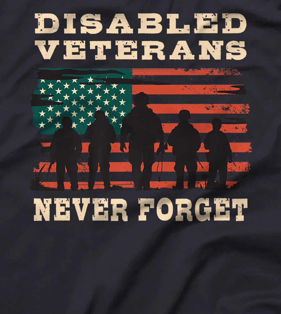 Disabled Veterans Never forget and Gratitude Proud Veteran Premium T-Shirt