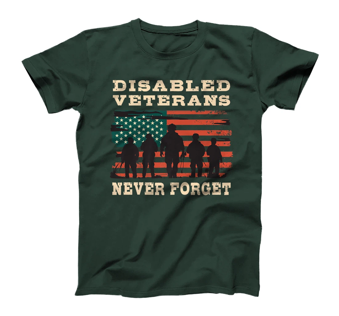 Disabled Veterans Never forget and Gratitude Proud Veteran Premium T-Shirt