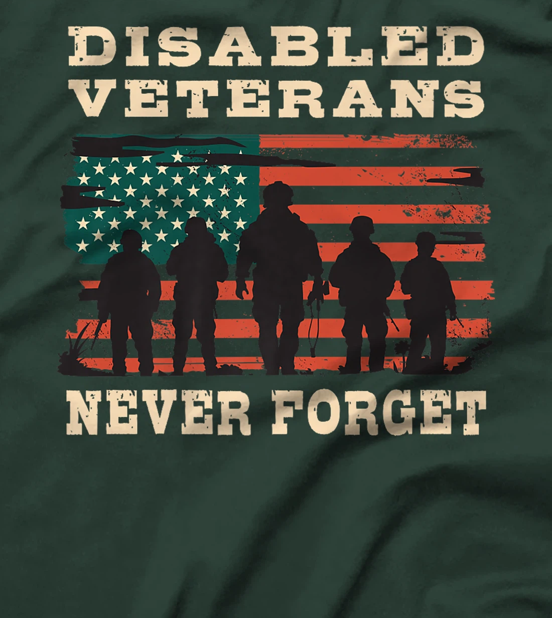 Disabled Veterans Never forget and Gratitude Proud Veteran Premium T-Shirt