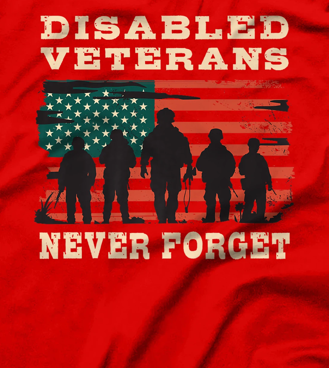 Disabled Veterans Never forget and Gratitude Proud Veteran Premium T-Shirt
