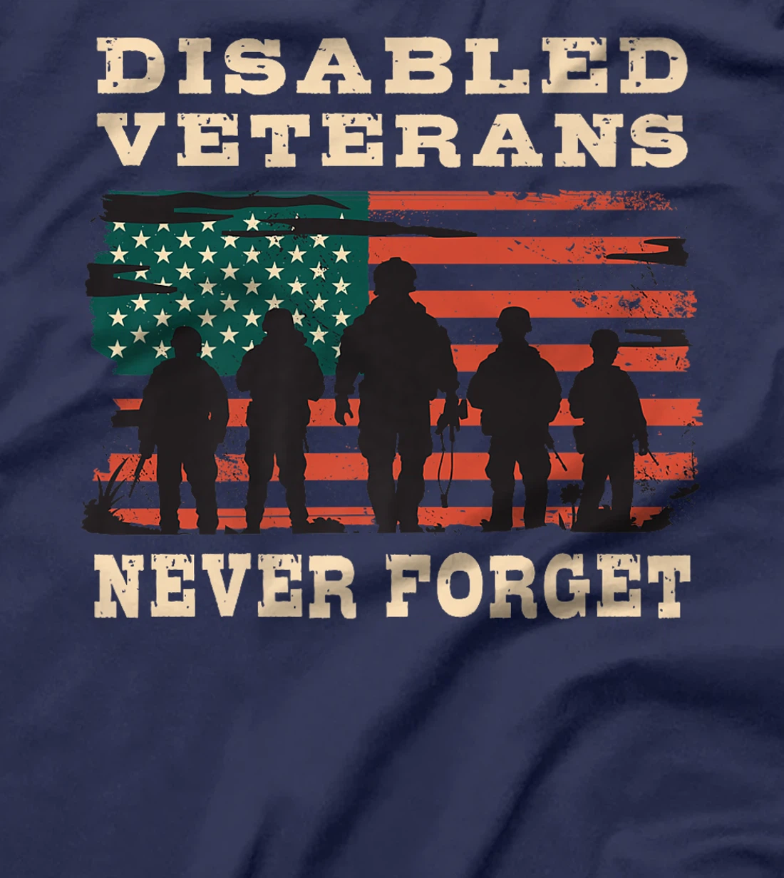 Disabled Veterans Never forget and Gratitude Proud Veteran Premium T-Shirt