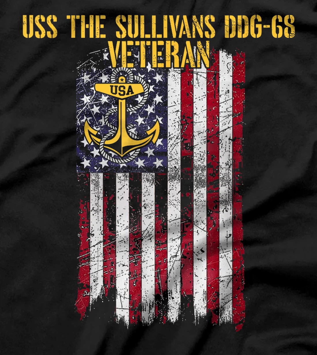 USS The Sullivans DDG-68 Destroyer Veteran T-Shirt