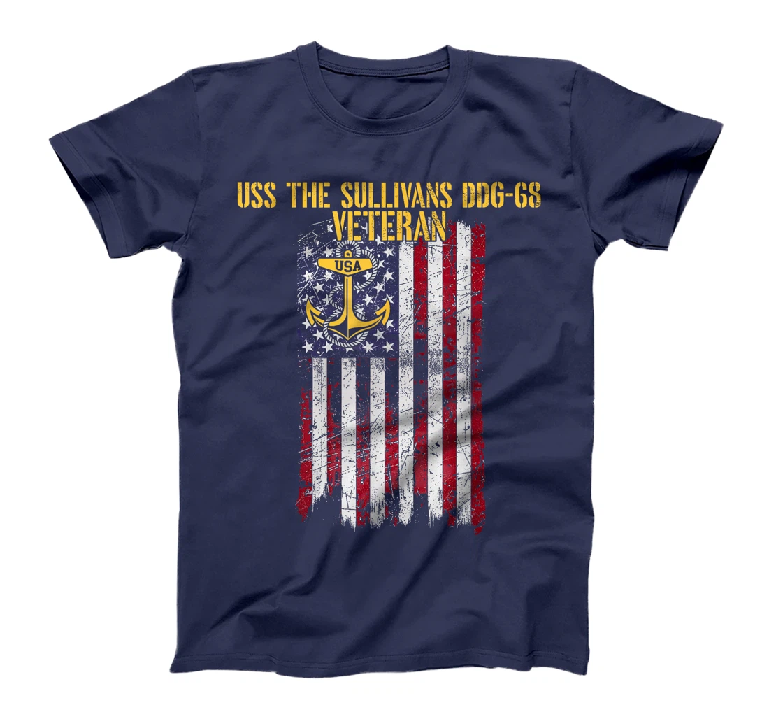USS The Sullivans DDG-68 Destroyer Veteran T-Shirt