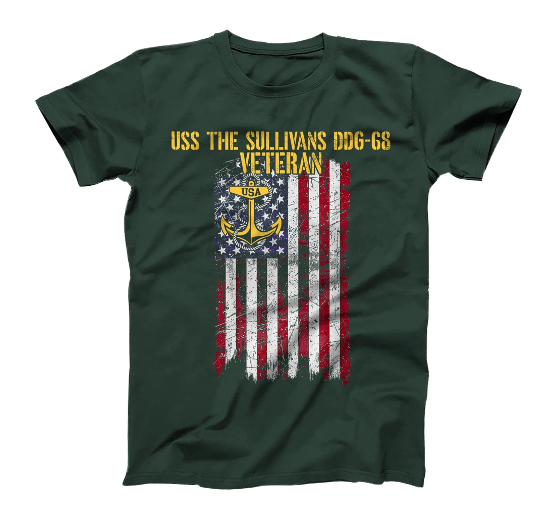 USS The Sullivans DDG-68 Destroyer Veteran T-Shirt