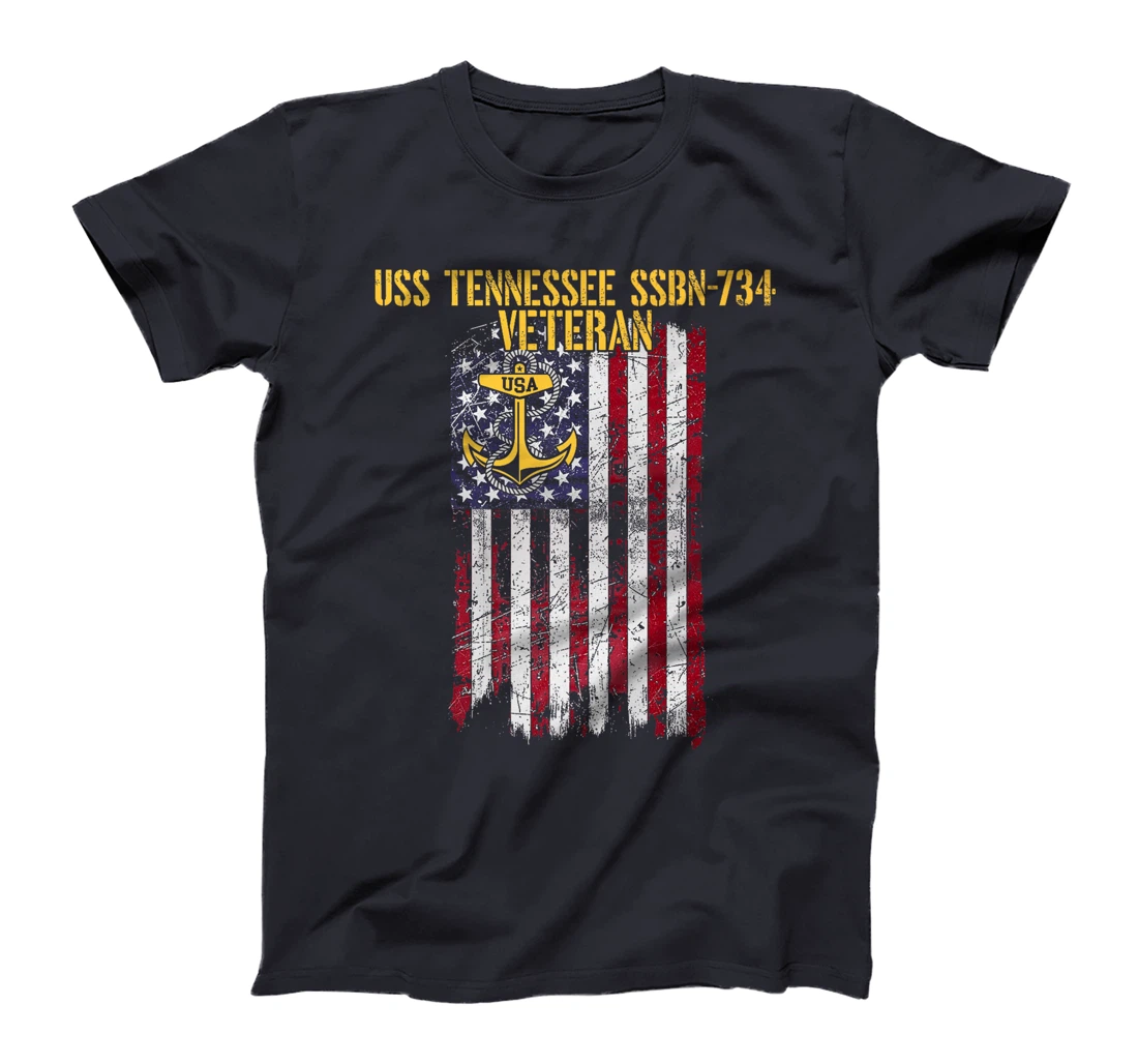USS Tennessee SSBN-734 Ballistic Missile Submarine Veteran Premium T-Shirt