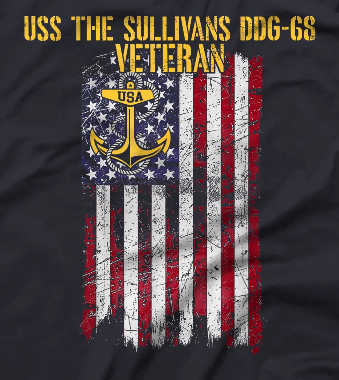 USS The Sullivans DDG-68 Destroyer Veteran T-Shirt