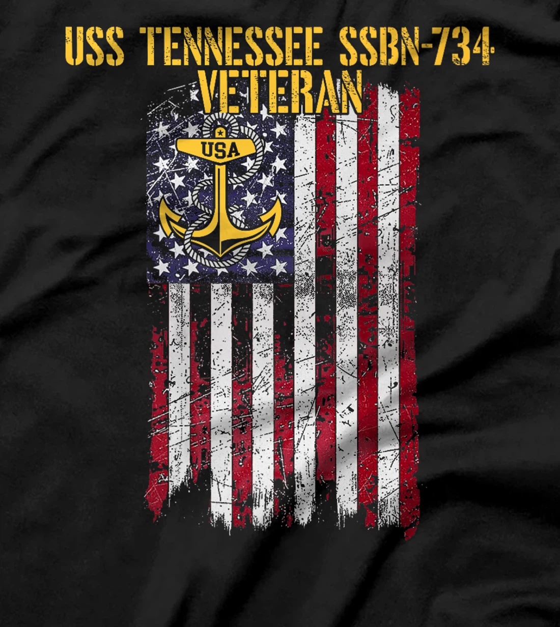 USS Tennessee SSBN-734 Ballistic Missile Submarine Veteran Premium T-Shirt