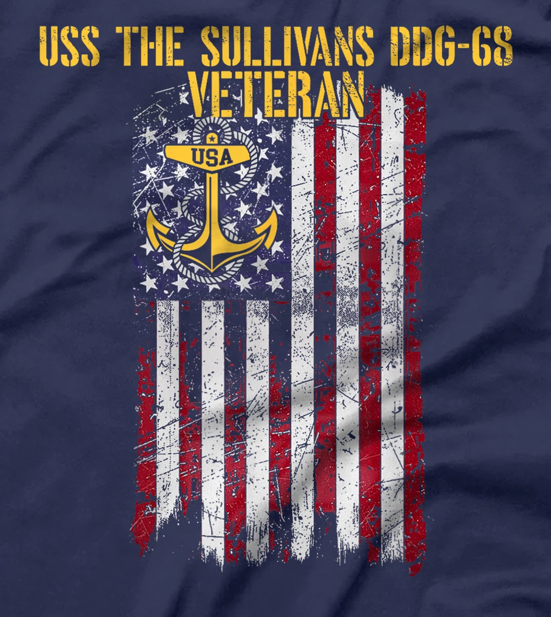 USS The Sullivans DDG-68 Destroyer Veteran T-Shirt