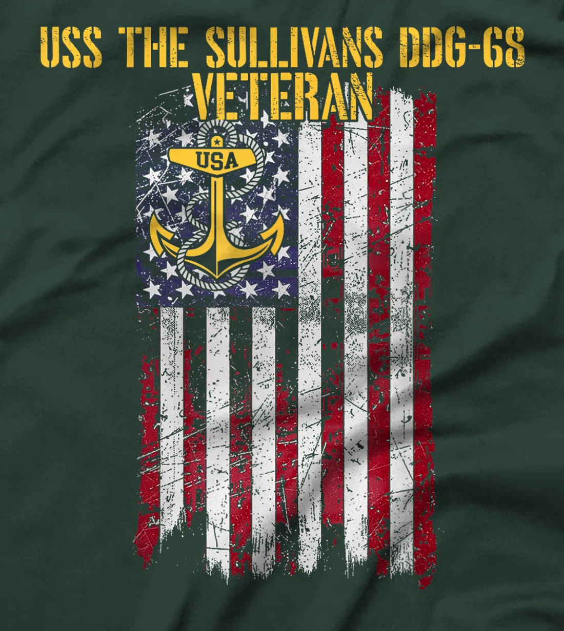 USS The Sullivans DDG-68 Destroyer Veteran T-Shirt