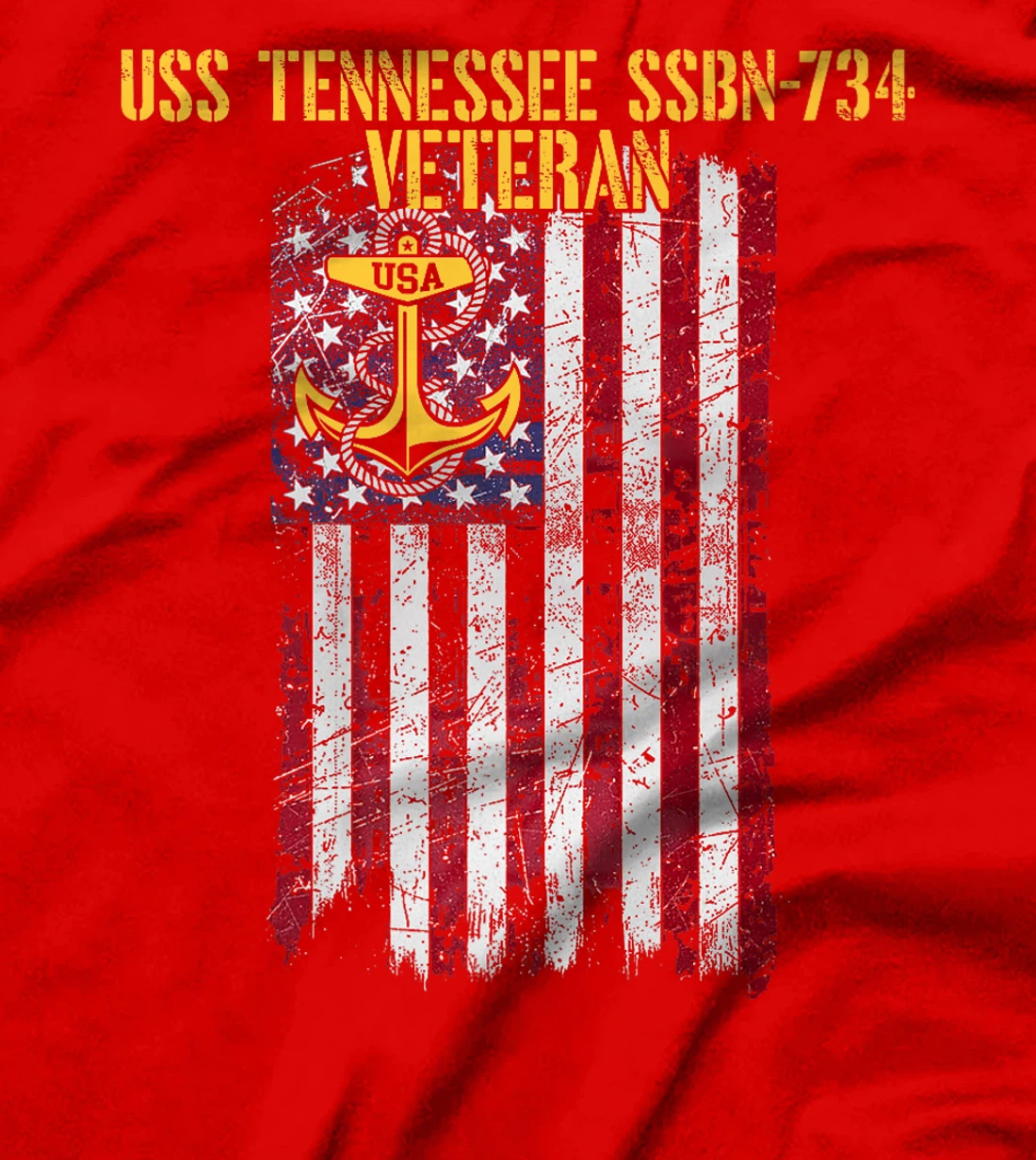 USS Tennessee SSBN-734 Ballistic Missile Submarine Veteran Premium T-Shirt