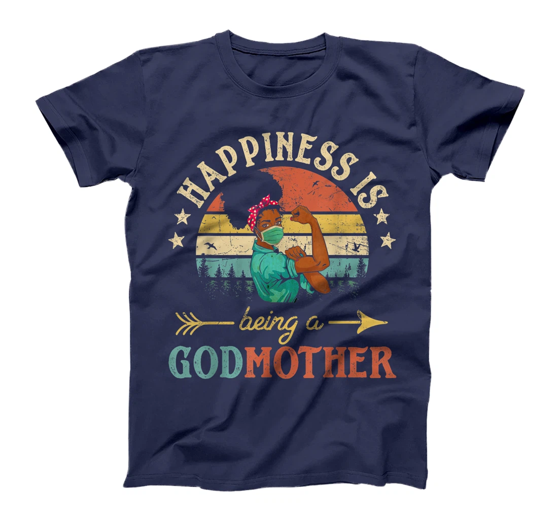 Happiness Is Being A Godmother Ever Shirt For Women Vintage T-Shirt