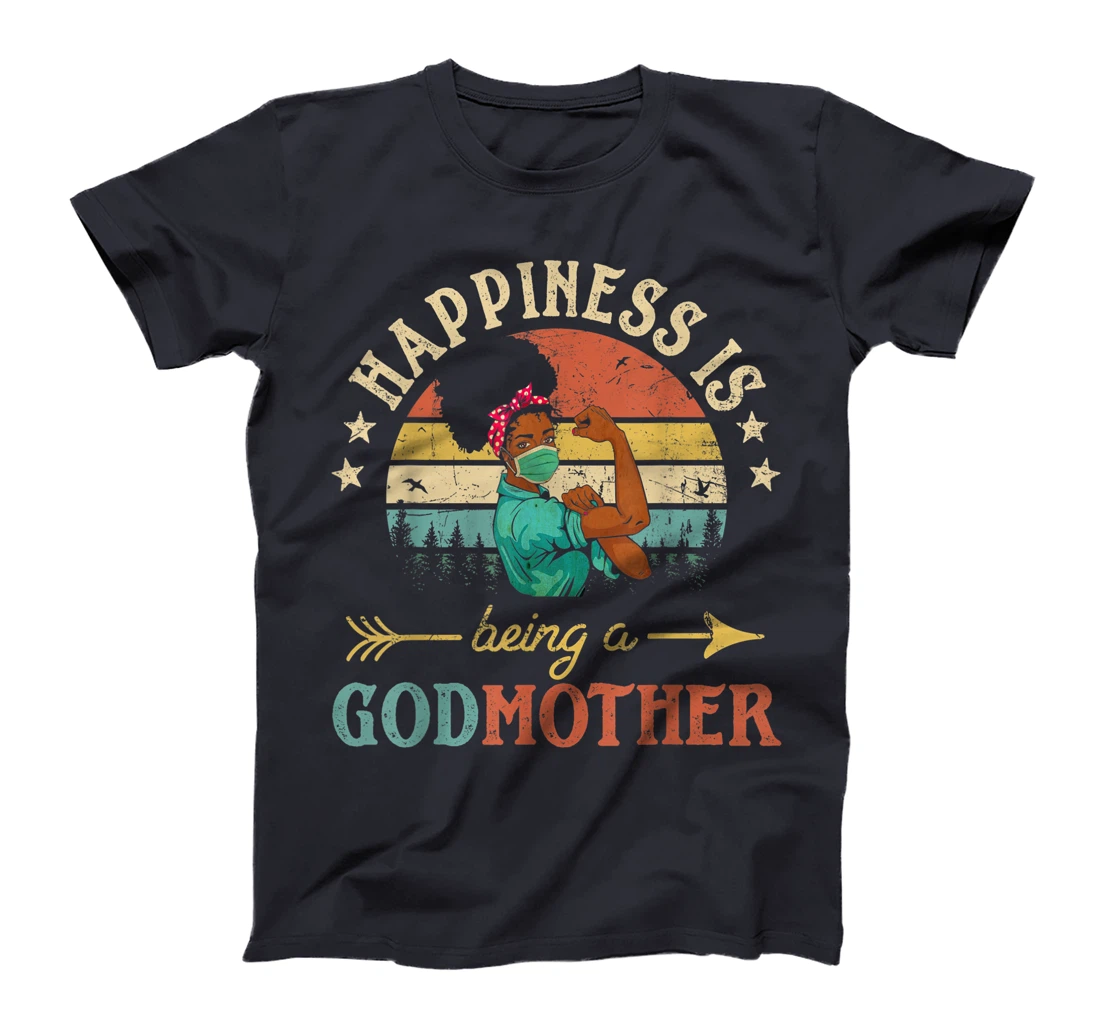 Happiness Is Being A Godmother Ever Shirt For Women Vintage T-Shirt
