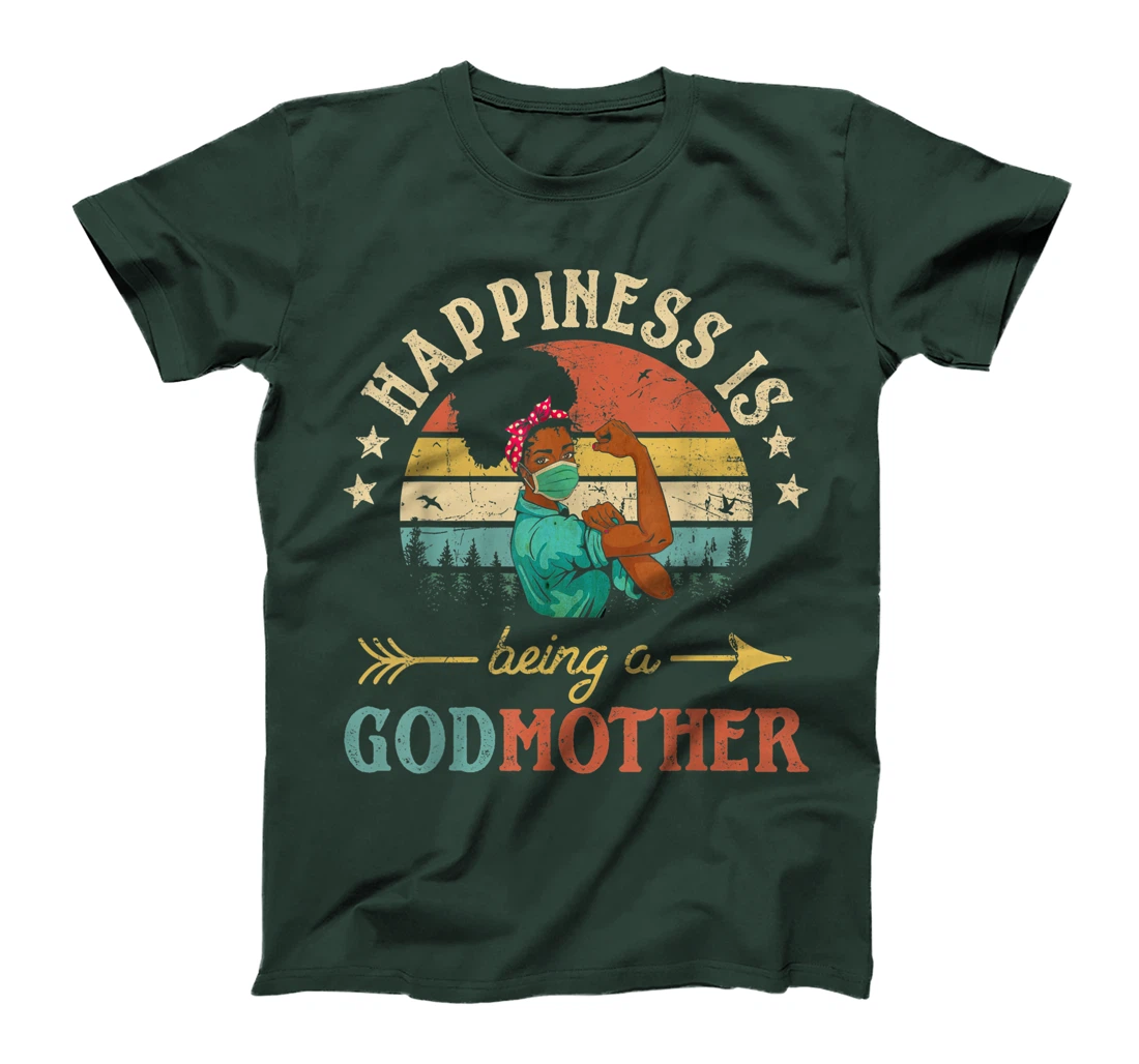 Happiness Is Being A Godmother Ever Shirt For Women Vintage T-Shirt