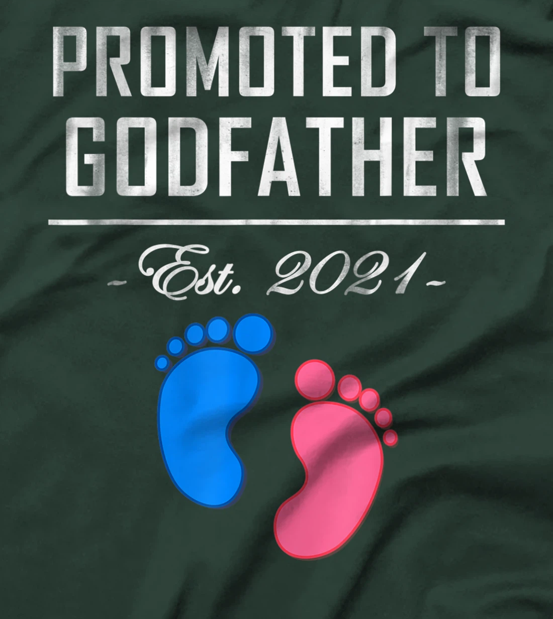 Promoted to Goddad Pregnancy Announcement Fathers Day 2021 T-Shirt