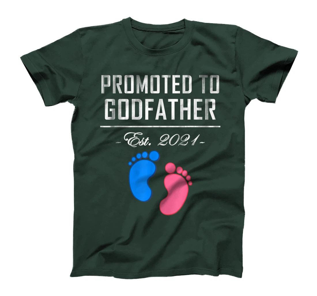 Promoted to Goddad Pregnancy Announcement Fathers Day 2021 T-Shirt