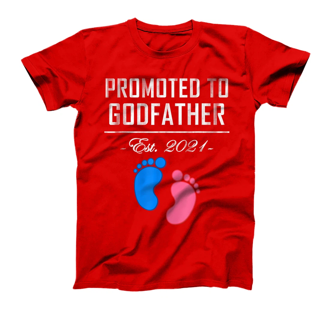 Promoted to Goddad Pregnancy Announcement Fathers Day 2021 T-Shirt