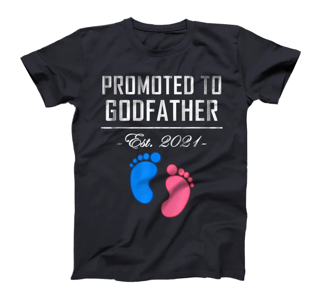 Promoted to Goddad Pregnancy Announcement Fathers Day 2021 T-Shirt