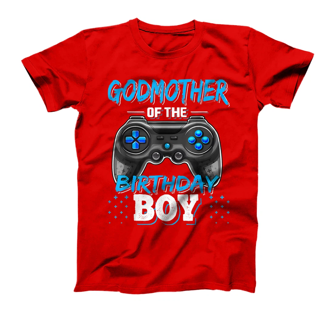 Godmother Of The Birthday Boy Matching Video Game Birthday T-Shirt