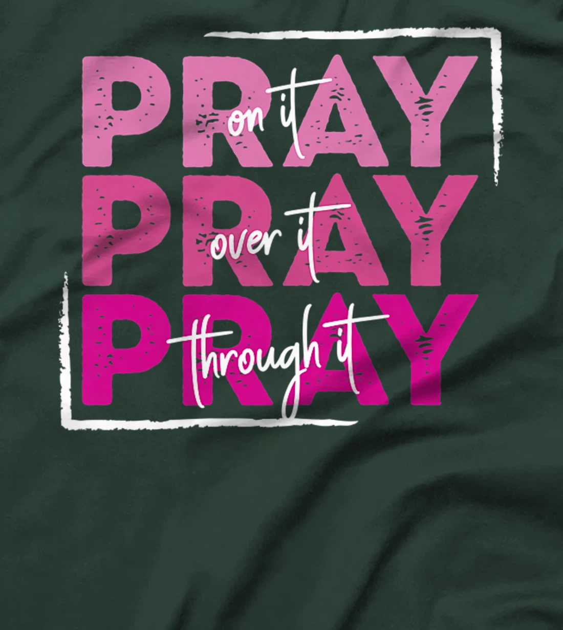 Pray On It Christian Faith Spiritual Give It To God Premium T-Shirt