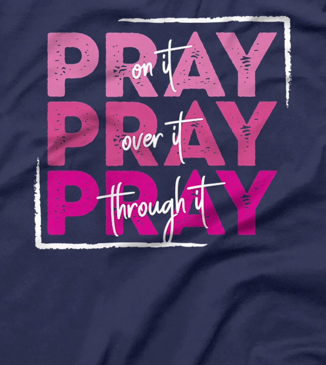 Pray On It Christian Faith Spiritual Give It To God Premium T-Shirt