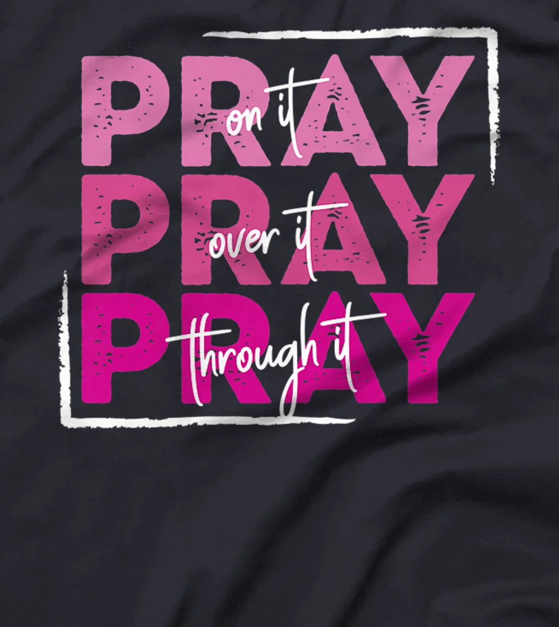 Pray On It Christian Faith Spiritual Give It To God Premium T-Shirt