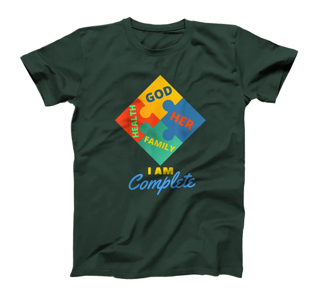 i am complete with god family health her T-Shirt