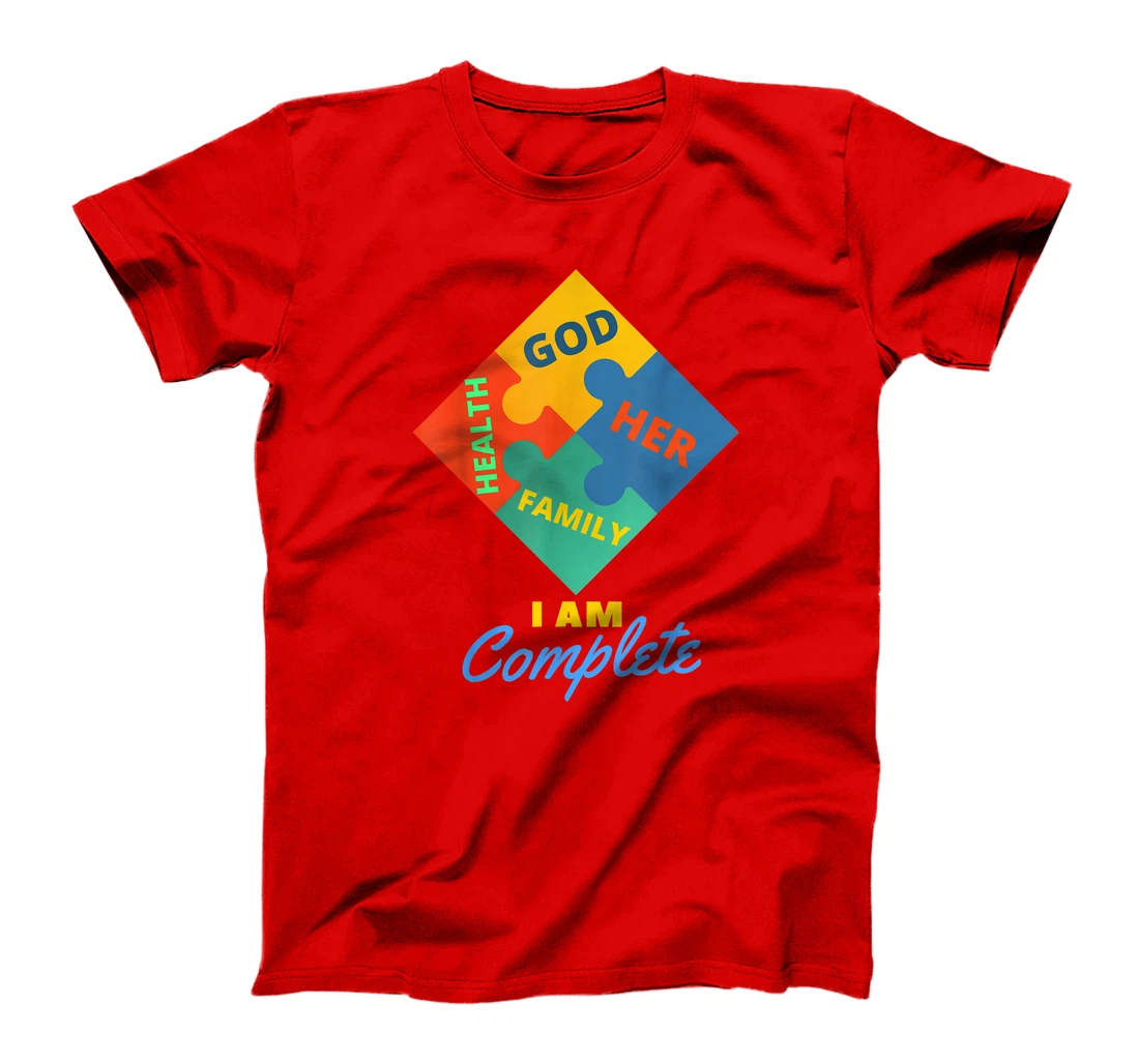 i am complete with god family health her T-Shirt