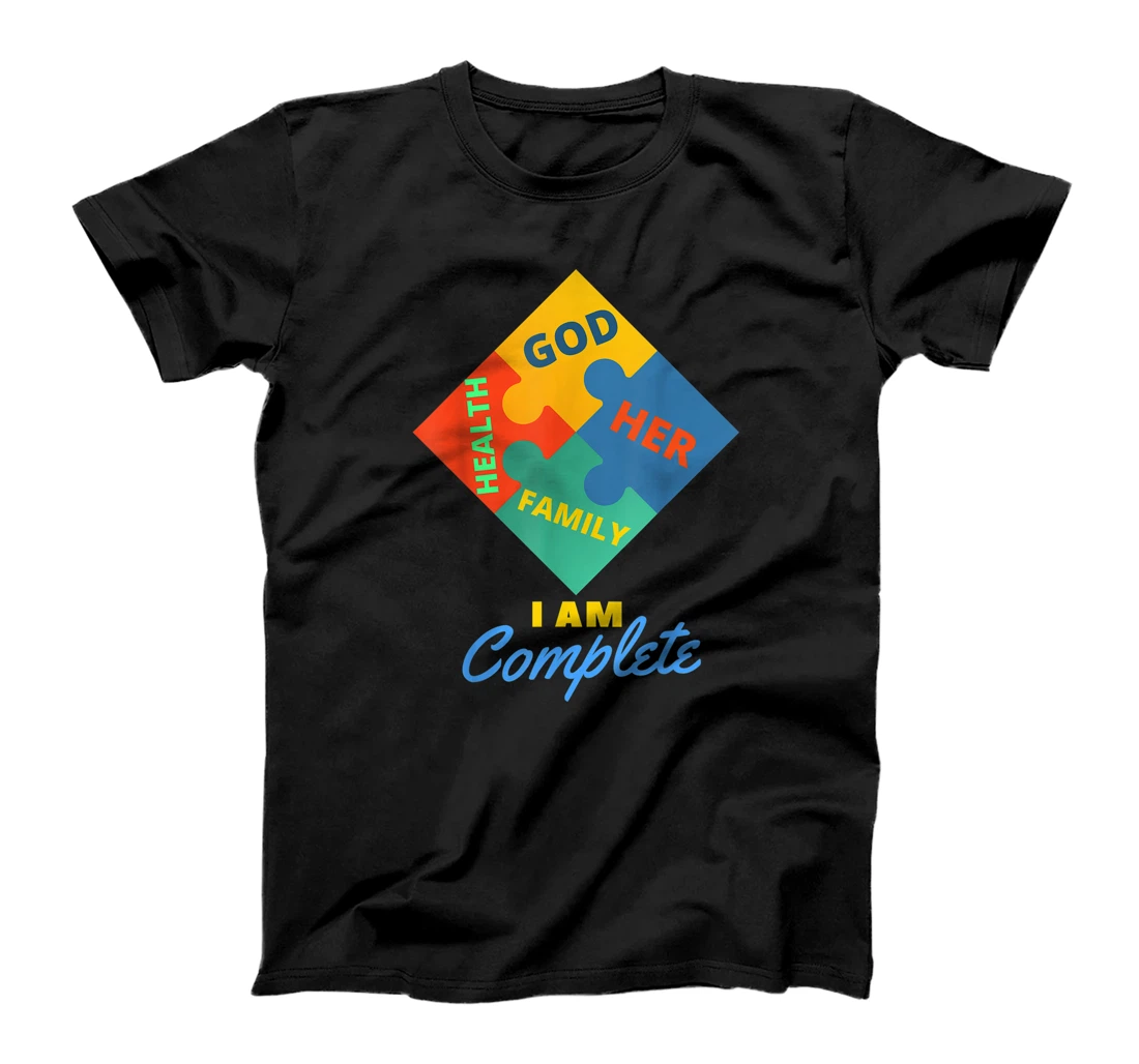 i am complete with god family health her T-Shirt