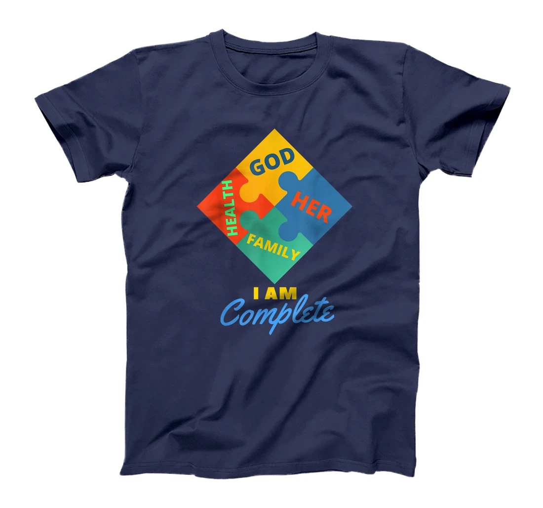 i am complete with god family health her T-Shirt