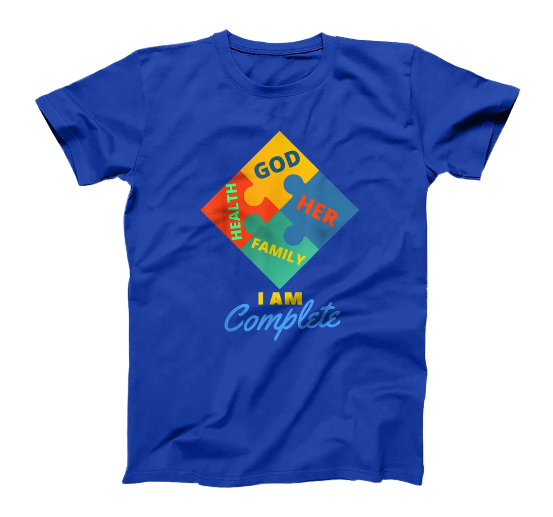 i am complete with god family health her T-Shirt