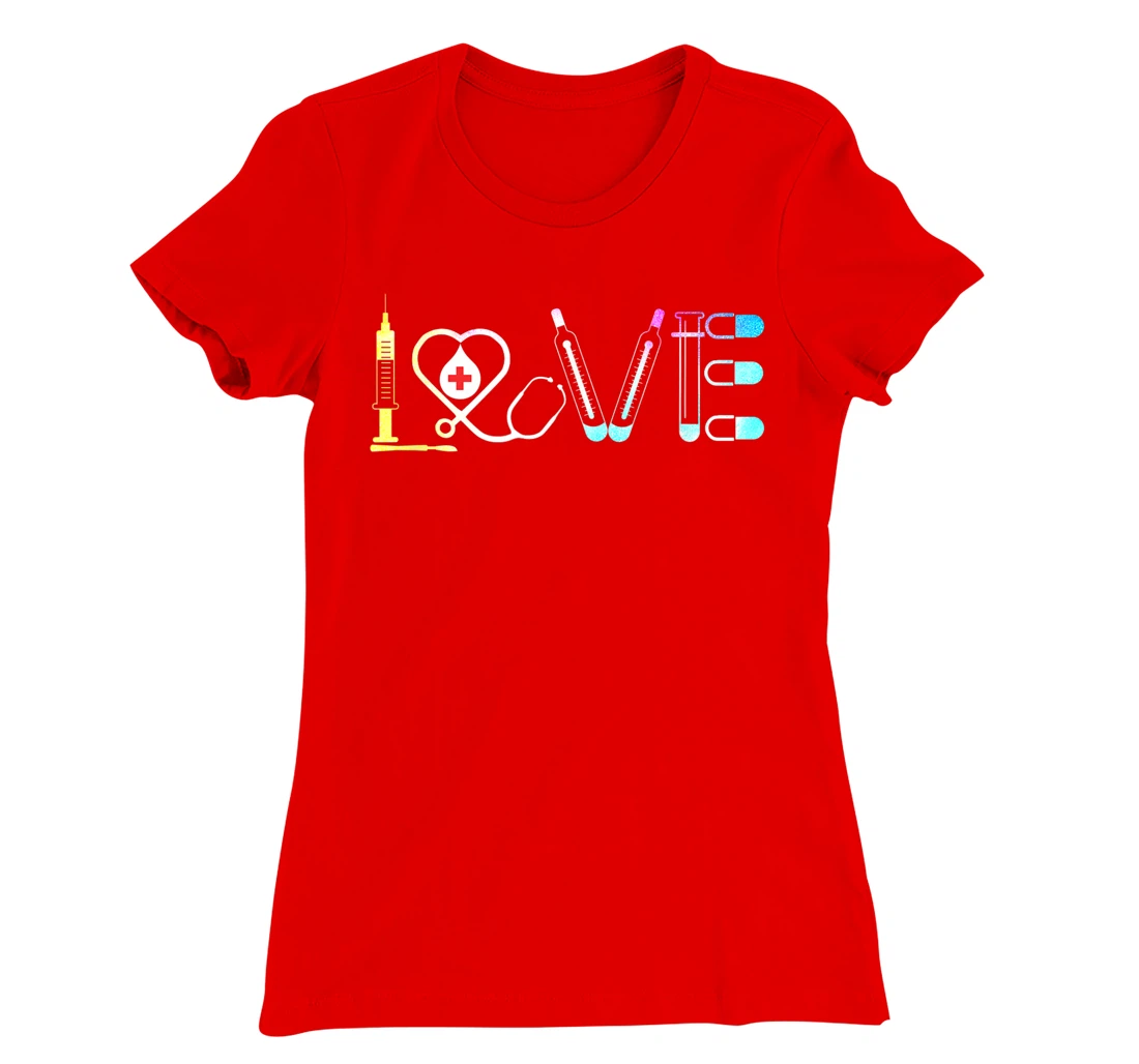 Love Nurse Life Superhero Nurse Women Mens T-Shirt, Women T-Shirt
