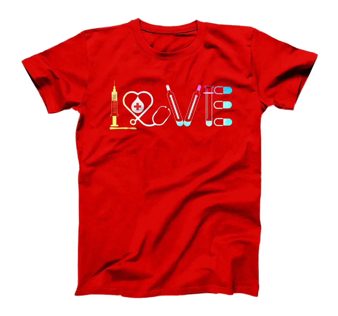 Love Nurse Life Superhero Nurse Women Mens T-Shirt, Women T-Shirt