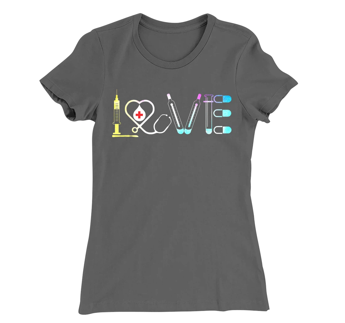 Love Nurse Life Superhero Nurse Women Mens T-Shirt, Women T-Shirt