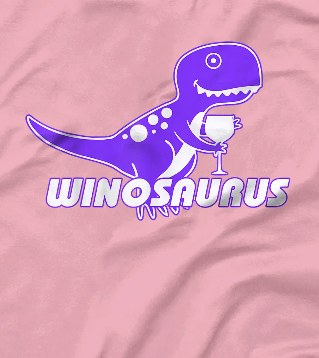 Winosaurus Purple - Funny Wine Dinosaur Pun Vineyard T-Shirt, Women T-Shirt