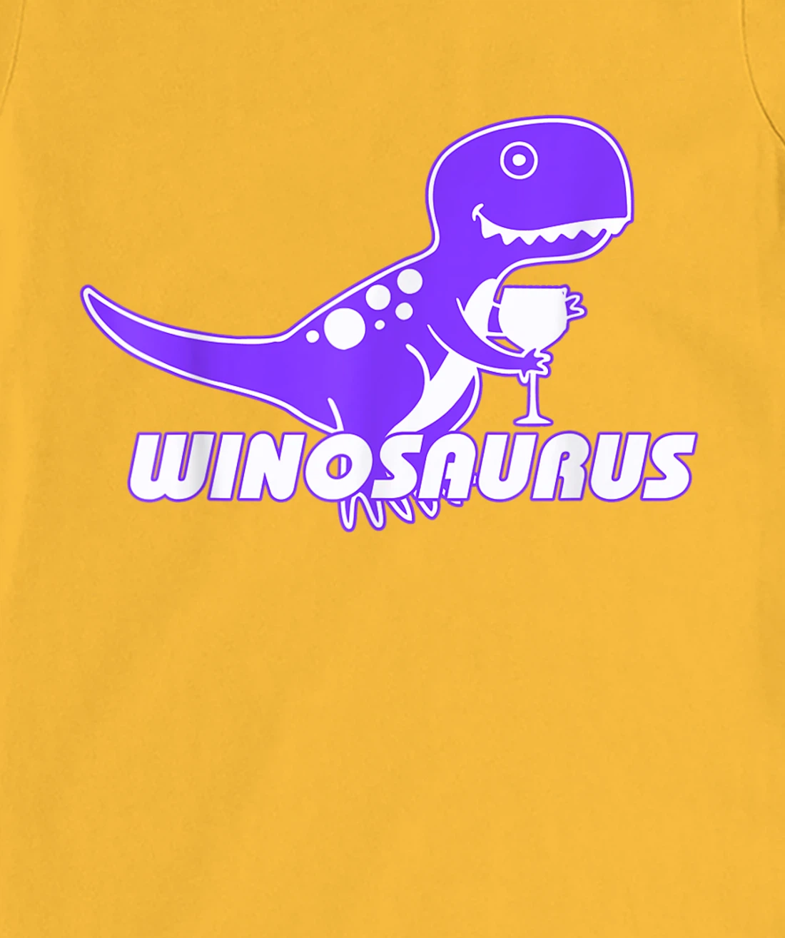 Winosaurus Purple - Funny Wine Dinosaur Pun Vineyard T-Shirt, Women T-Shirt