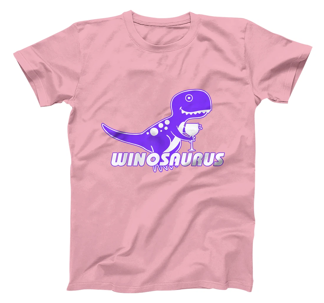 Winosaurus Purple - Funny Wine Dinosaur Pun Vineyard T-Shirt, Women T-Shirt