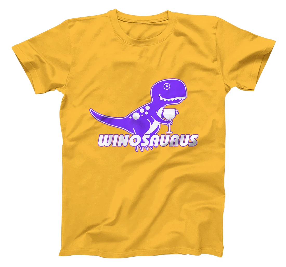 Winosaurus Purple - Funny Wine Dinosaur Pun Vineyard T-Shirt, Women T-Shirt