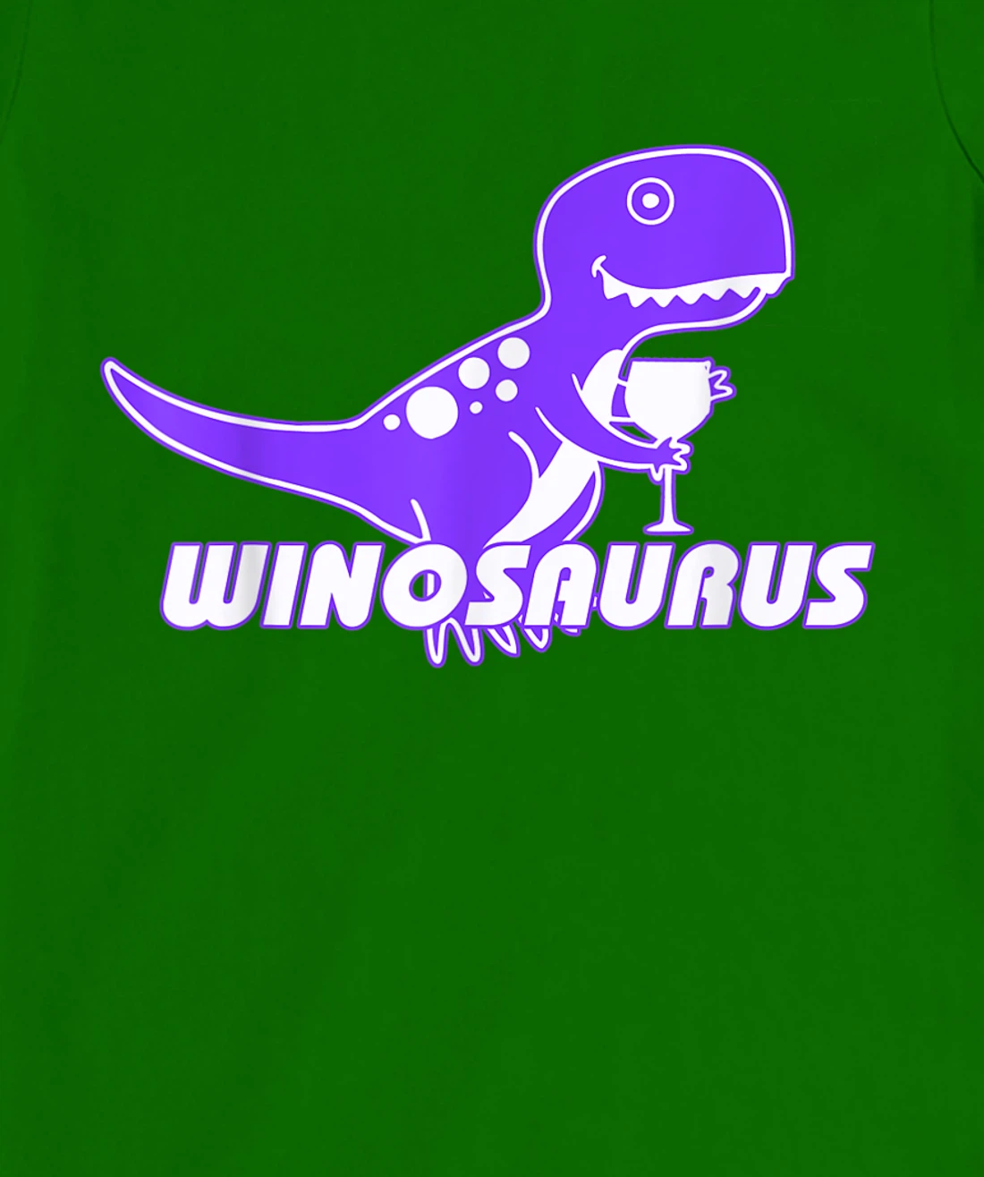 Winosaurus Purple - Funny Wine Dinosaur Pun Vineyard T-Shirt, Women T-Shirt