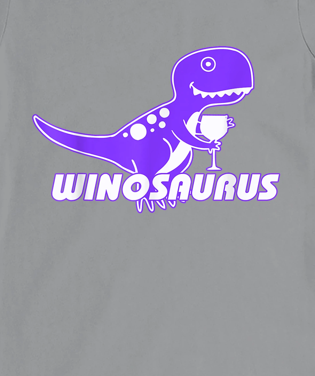Winosaurus Purple - Funny Wine Dinosaur Pun Vineyard T-Shirt, Women T-Shirt