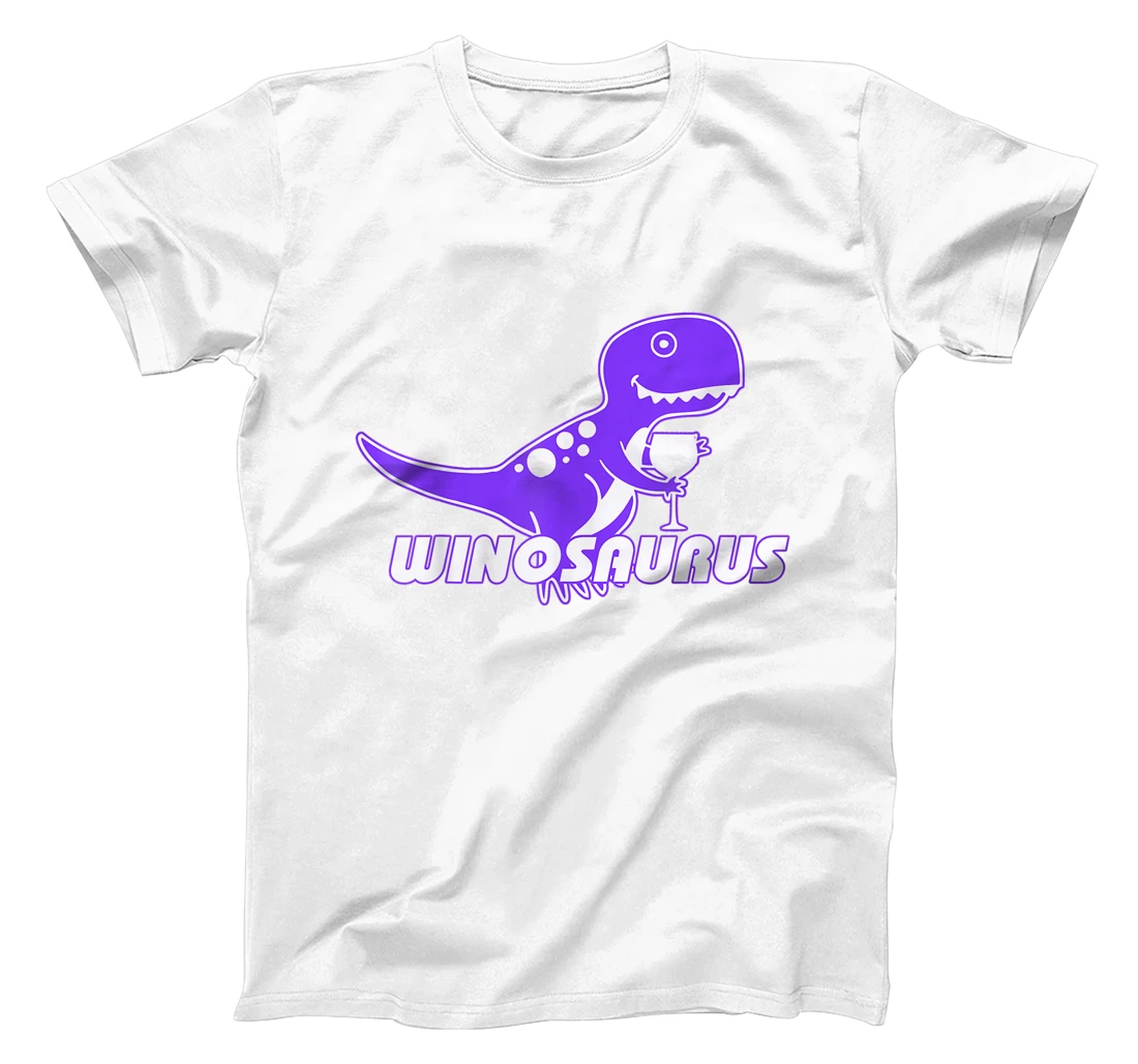 Winosaurus Purple - Funny Wine Dinosaur Pun Vineyard T-Shirt, Women T-Shirt