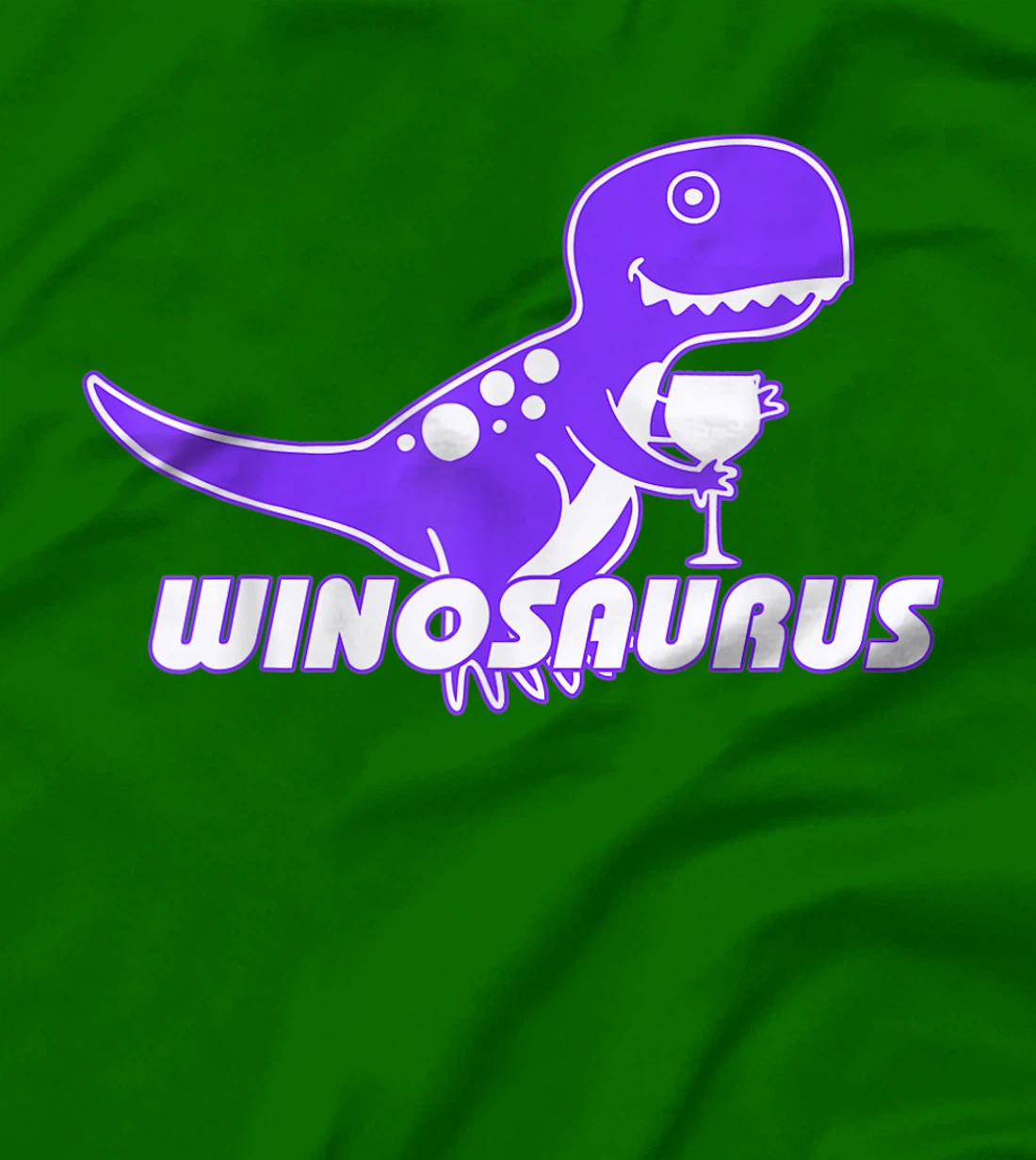Winosaurus Purple - Funny Wine Dinosaur Pun Vineyard T-Shirt, Women T-Shirt
