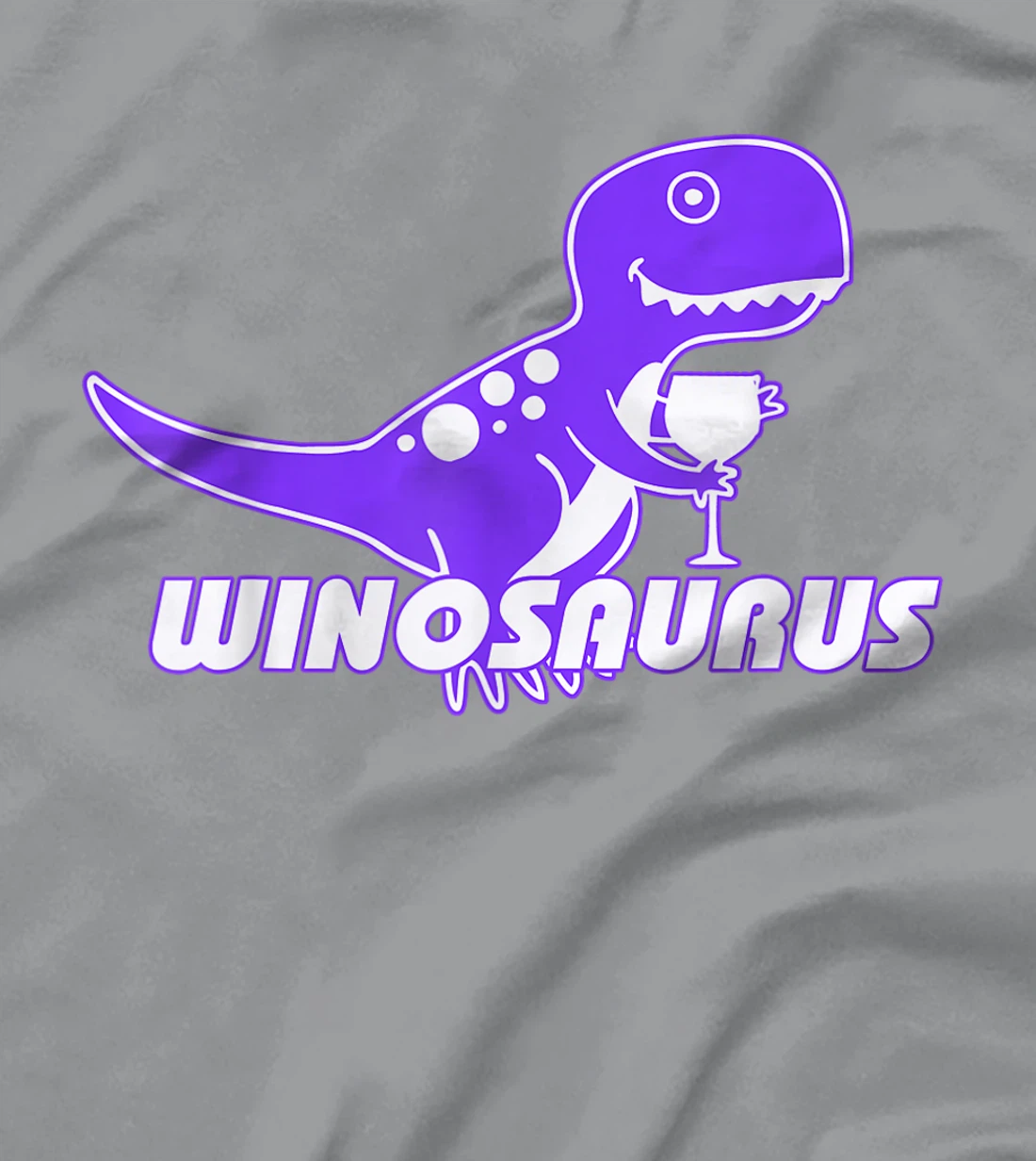 Winosaurus Purple - Funny Wine Dinosaur Pun Vineyard T-Shirt, Women T-Shirt
