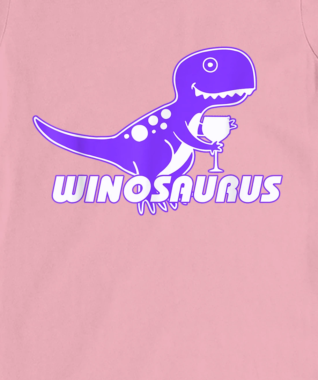 Winosaurus Purple - Funny Wine Dinosaur Pun Vineyard T-Shirt, Women T-Shirt