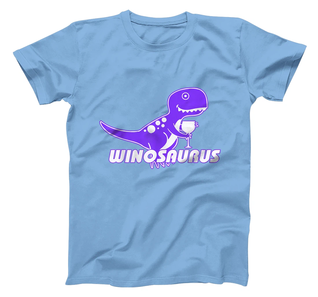Winosaurus Purple - Funny Wine Dinosaur Pun Vineyard T-Shirt, Women T-Shirt