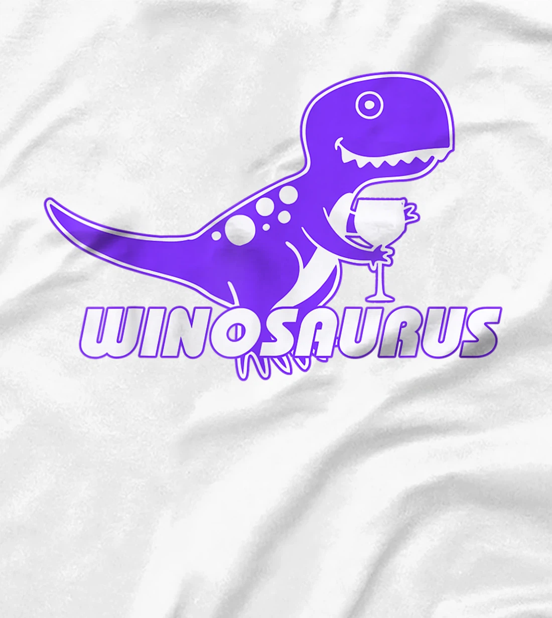 Winosaurus Purple - Funny Wine Dinosaur Pun Vineyard T-Shirt, Women T-Shirt